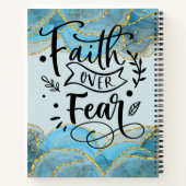 Carnet Citation de la foi chrétienne moderne Élégant Agat (Dos)