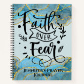 Carnet Citation de la foi chrétienne moderne Élégant Agat (Devant)