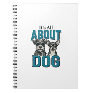 Carnet Citation de l'amant de chien vintage Vector Design