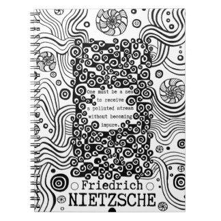 Carnet Citation de l'encre de mer PURE par Nietzsche