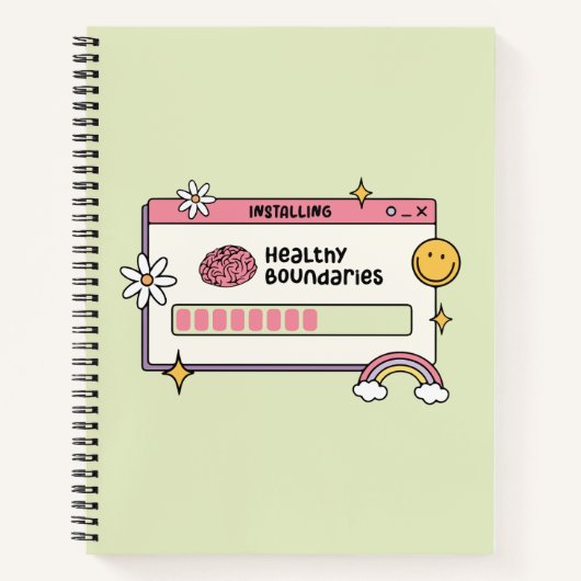 Carnet Citation de l'installation de limites saines pour (Devant)