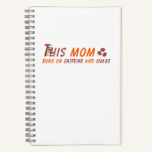 Carnet Citation de maman café amusant - Chaos caféine (Recto)