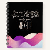 Carnet Citation de maquillage amusante de la vague modern (Devant)