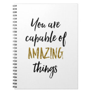 Carnet Citation de motivation de choses extraordinaires