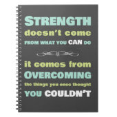 Carnet Citation de motivation de force (Devant)