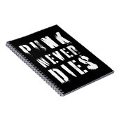 Carnet Citation de musique Punk Never Dies (Côté Droit)