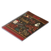 Carnet Citation de Noël Jesus Frosty Rudolph Père Noël (Côté gauche)