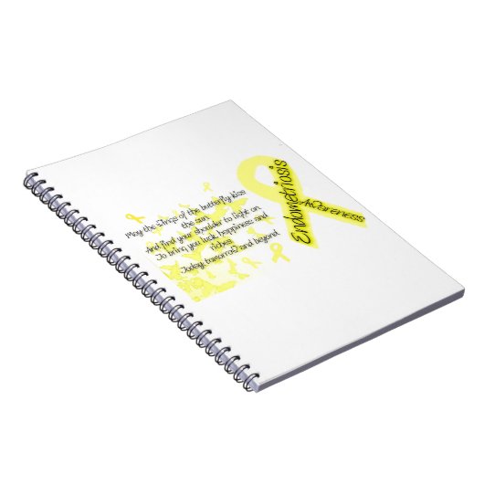 Carnet Citation de papillon de conscience d'endométriose (Côté Droit)