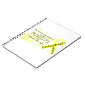 Carnet Citation de papillon de conscience d'endométriose (Côté gauche)