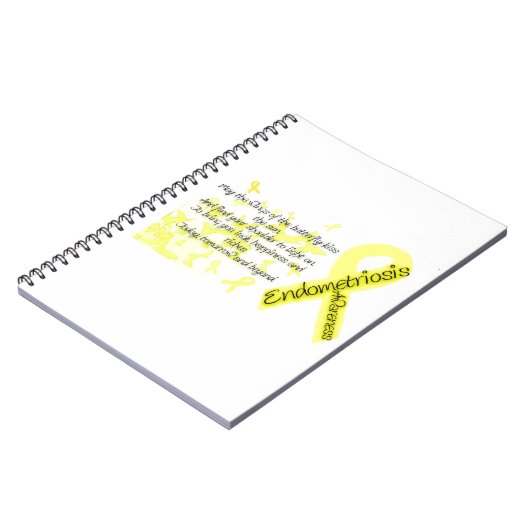 Carnet Citation de papillon de conscience d'endométriose (Côté gauche)