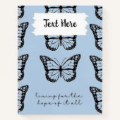 Carnet Citation de papillon personnalisée (Devant)
