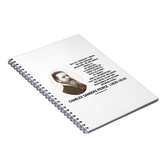 Carnet Citation de Peirce d'objet de signe de sujets de (Côté Droit)