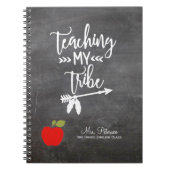 Carnet Citation de pomme rouge et votre enseignant de tab (Devant)