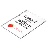 Carnet Citation de pomme rouge et votre professeur de tex (Côté gauche)