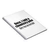 Carnet Citation de professeur de chimie amusante - aucune (Côté Droit)