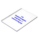 Carnet Citation de remerciement - Je suis reconnaissant p (Côté gauche)