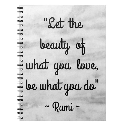 Carnet Citation de Rumi inspirée (Devant)