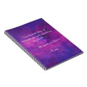 Carnet Citation de Rumi inspirée sur l'Abstrait pourpre (Côté Droit)