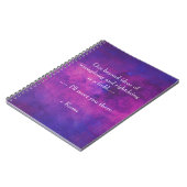 Carnet Citation de Rumi inspirée sur l'Abstrait pourpre (Côté gauche)