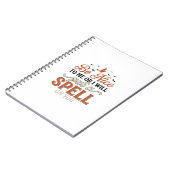 Carnet Citation de sort de sorcière drôle Conception de v (Côté gauche)