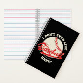 Carnet Citation de sport de baseball drôle (À l'intérieur)