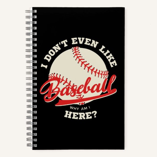 Carnet Citation de sport de baseball drôle (Recto)