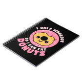 Carnet Citation de sport drôle Kawaii Donuts (Côté gauche)