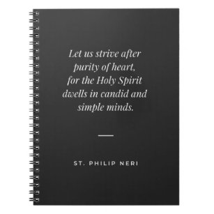 Carnet Citation de St Philip Neri - Pureté du coeur