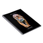 Carnet Citation de succès motivationnel Tiger (Côté Droit)