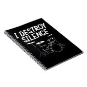 Carnet Citation de tambour Drumset Rock Band Drum Musicie (Côté Droit)