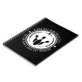 Carnet Citation de travail de bowling drôle (Côté gauche)