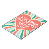 Carnet Citation de travail social inspirationnel Coeur Co (Côté gauche)