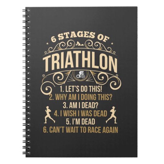 Carnet Citation de triathlon fou (Devant)