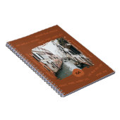 Carnet Citation de voyage Boho Rust avec Monogramme & Pho (Côté Droit)