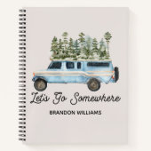 Carnet Citation de voyage sur la route de camping Allons (Devant)