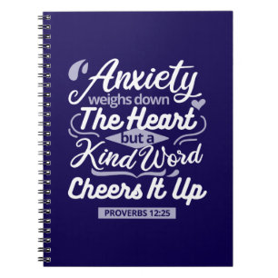 Carnet Citation d'encouragement chrétien – Anxiété et gen