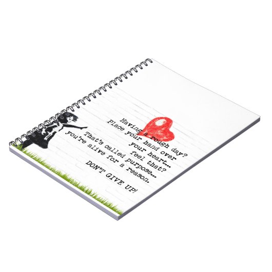 Carnet Citation d'encouragement Ne renoncez pas à l'inspi (Côté gauche)