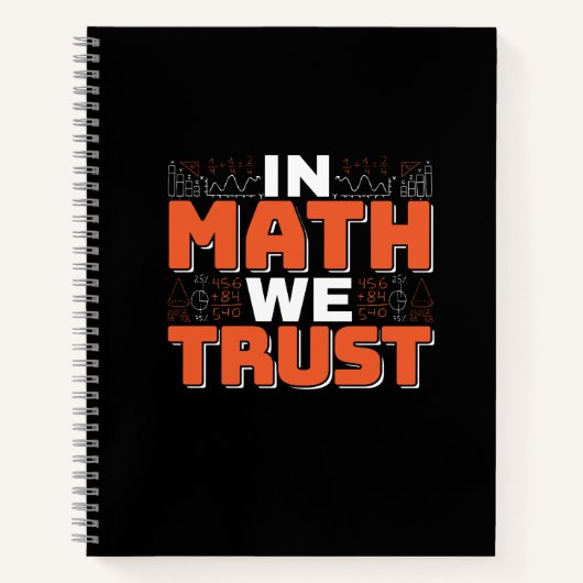 Carnet Citation d'enseignant en mathématiques - En mathém (Devant)
