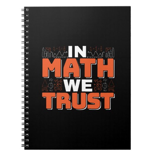 Carnet Citation d'enseignant en mathématiques - En mathém (Devant)