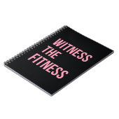 Carnet Citation D'Entraînement Témoin De La Fitness Rose (Côté gauche)