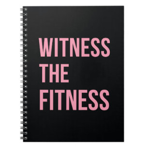Carnet Citation D'Entraînement Témoin De La Fitness Rose 