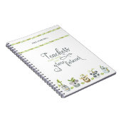 Carnet Citation des enseignants mignon animal Plante pot (Côté Droit)