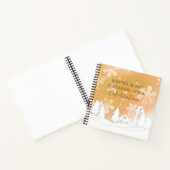 Carnet Citation d'hiver Gold White House Snowflakes (Intérieur)