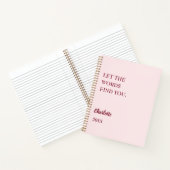 Carnet Citation d'inspiration rose pâle (Intérieur)