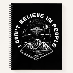 Carnet Citation drôle d'aliens de l'OVNI de personnes