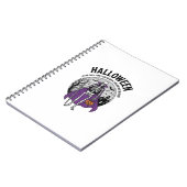 Carnet Citation drôle de cape d'Halloween de squelette de (Côté gauche)