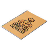 Carnet Citation drôle de chien gâté illustration canapé (Côté gauche)