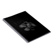 Carnet Citation drôle de corbeau Raven F-Caw-F (Côté Droit)