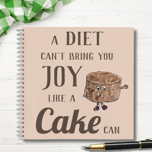 Carnet Citation drôle de gâteau au chocolat
