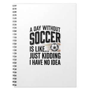 Carnet Citation drôle de jour de football Design de T-shi